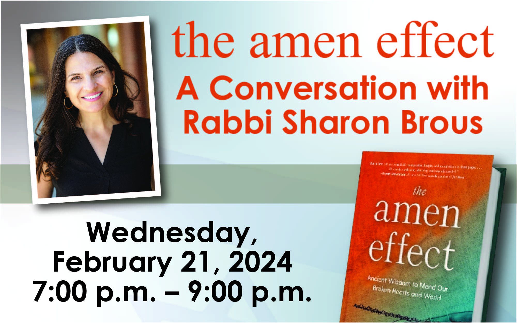The Amen Effect – A Conversation with Rabbi Sharon Brous